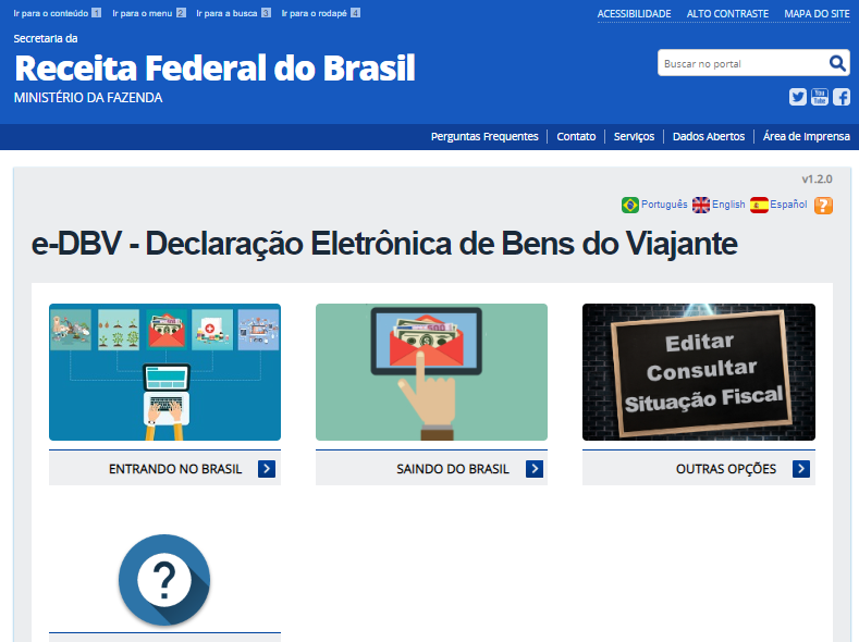 site receita federal declaração eletrônica de bens de viajantes | até quanto de dinheiro posso levar para o exterior